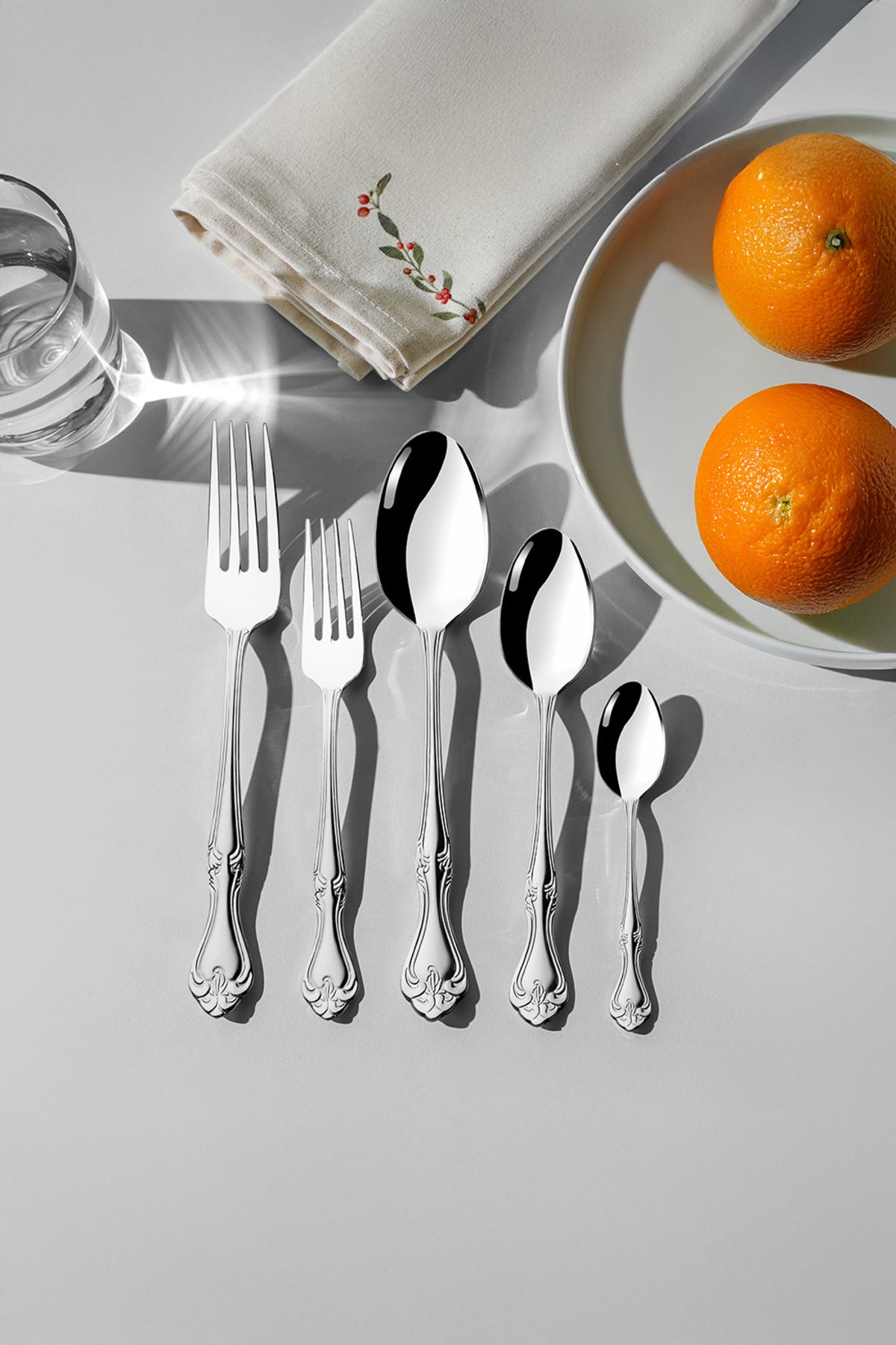 Lalezar Satin 60 Piece Boxed Cutlery Set for 12 People