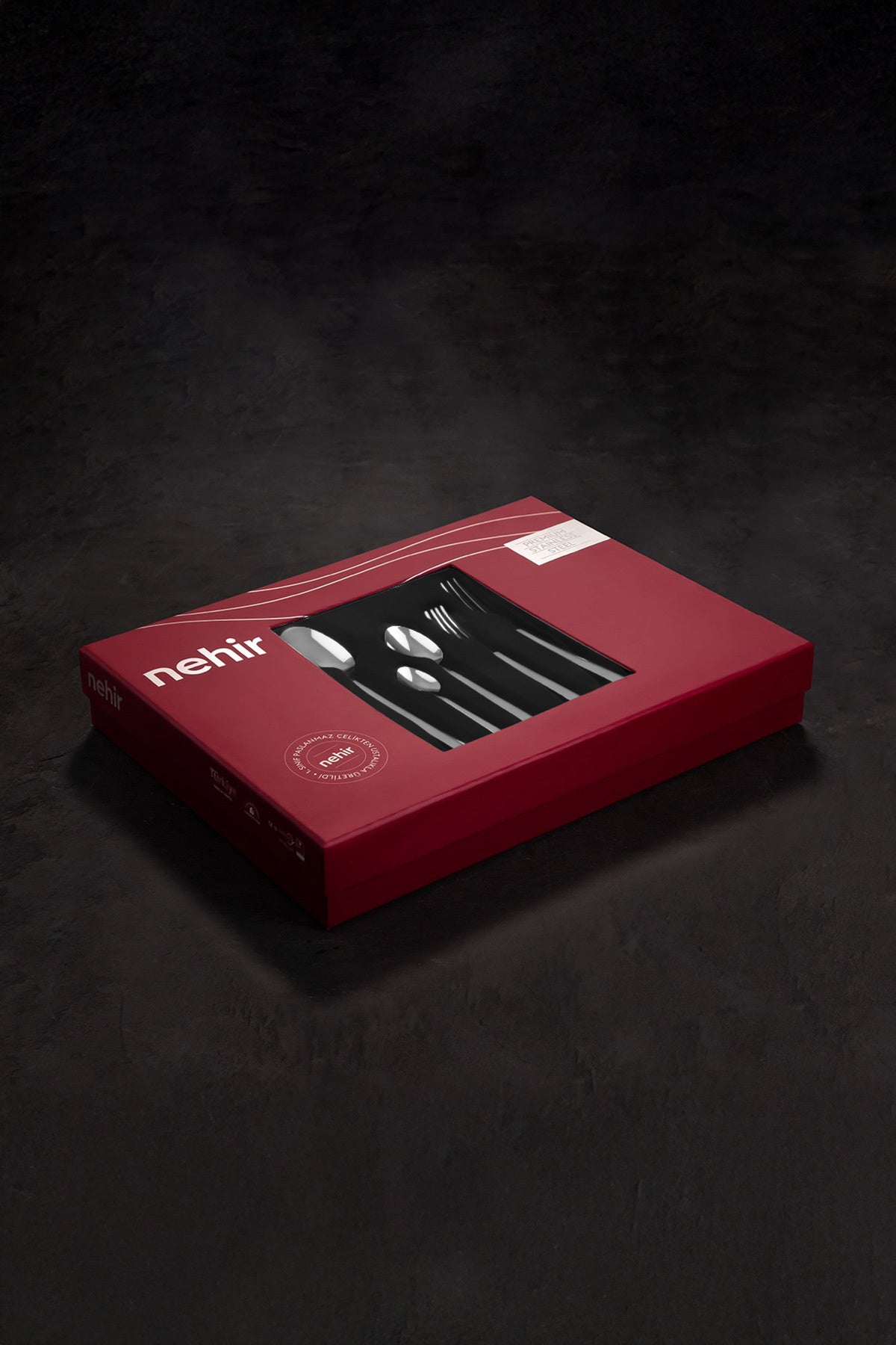 Lalezar Satin 60 Piece Boxed Cutlery Set for 12 People