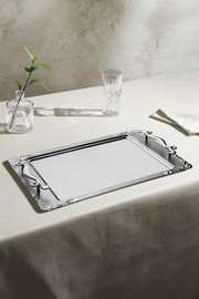 Lalezar Satin Steel Tea Tray