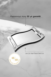 Lara Plain Steel Coffee Tray