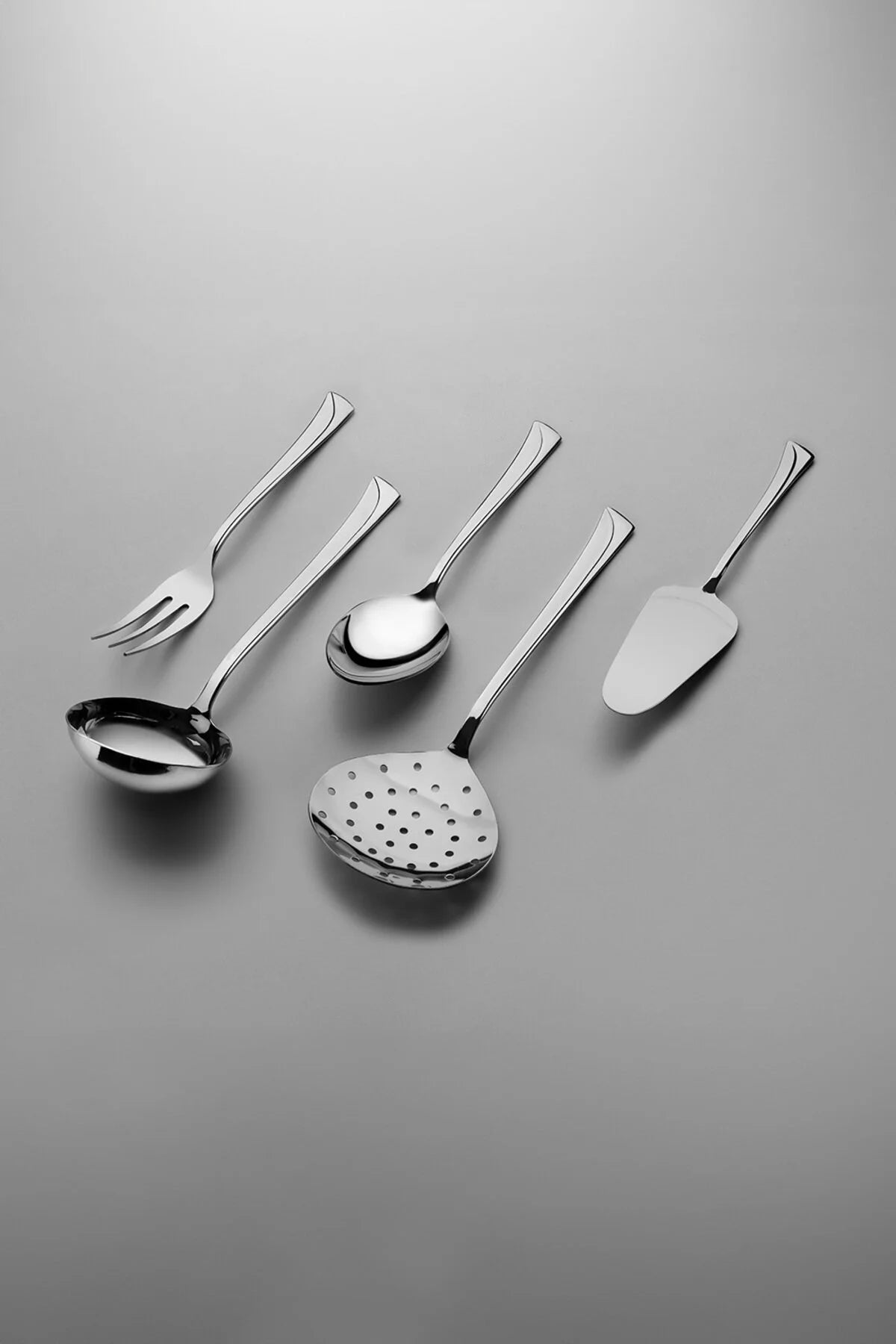 Maxi Plain 5 Piece Stainless Steel Serving Set