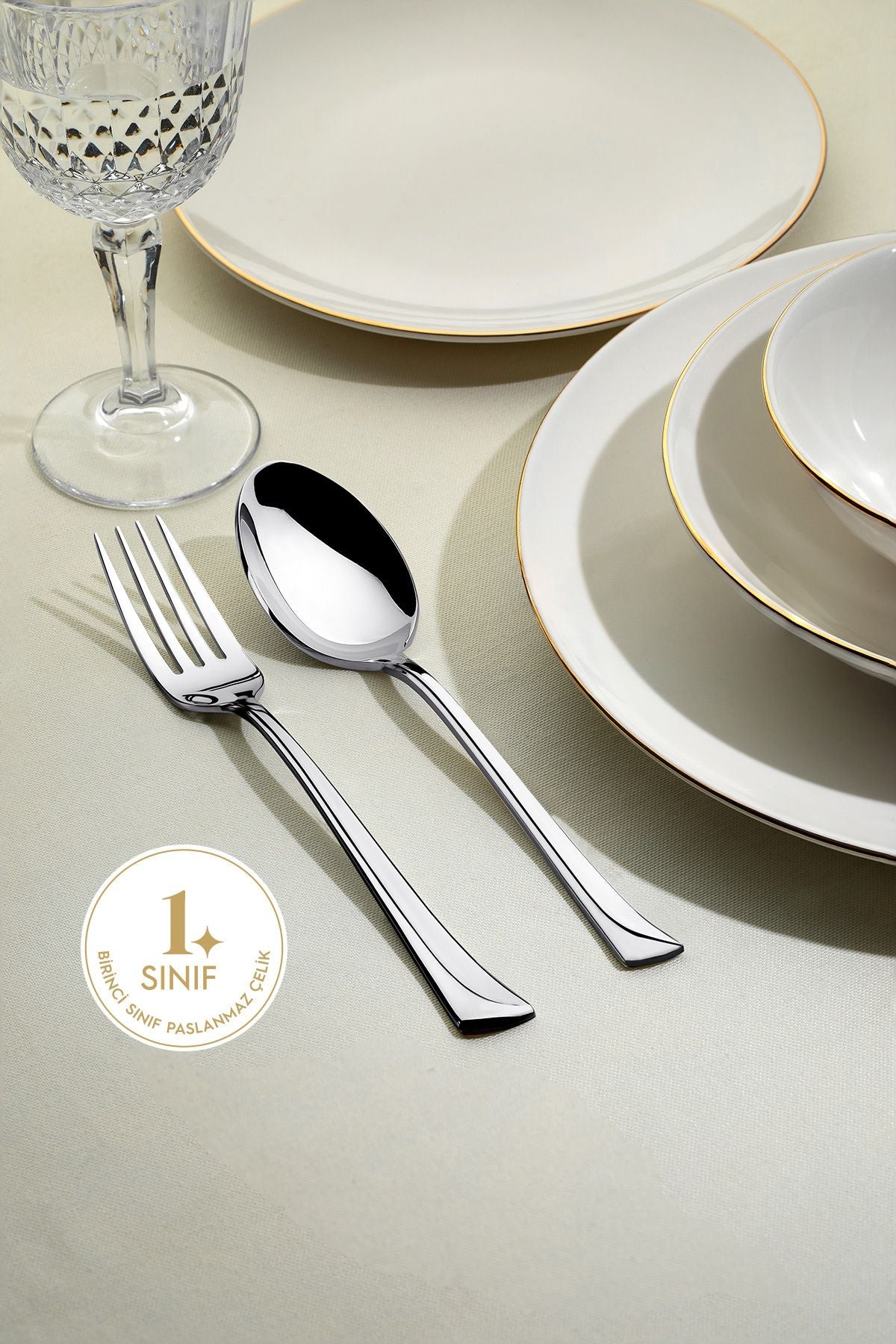 Maksi Plain 6 Person 30 Piece Boxed Cutlery Set