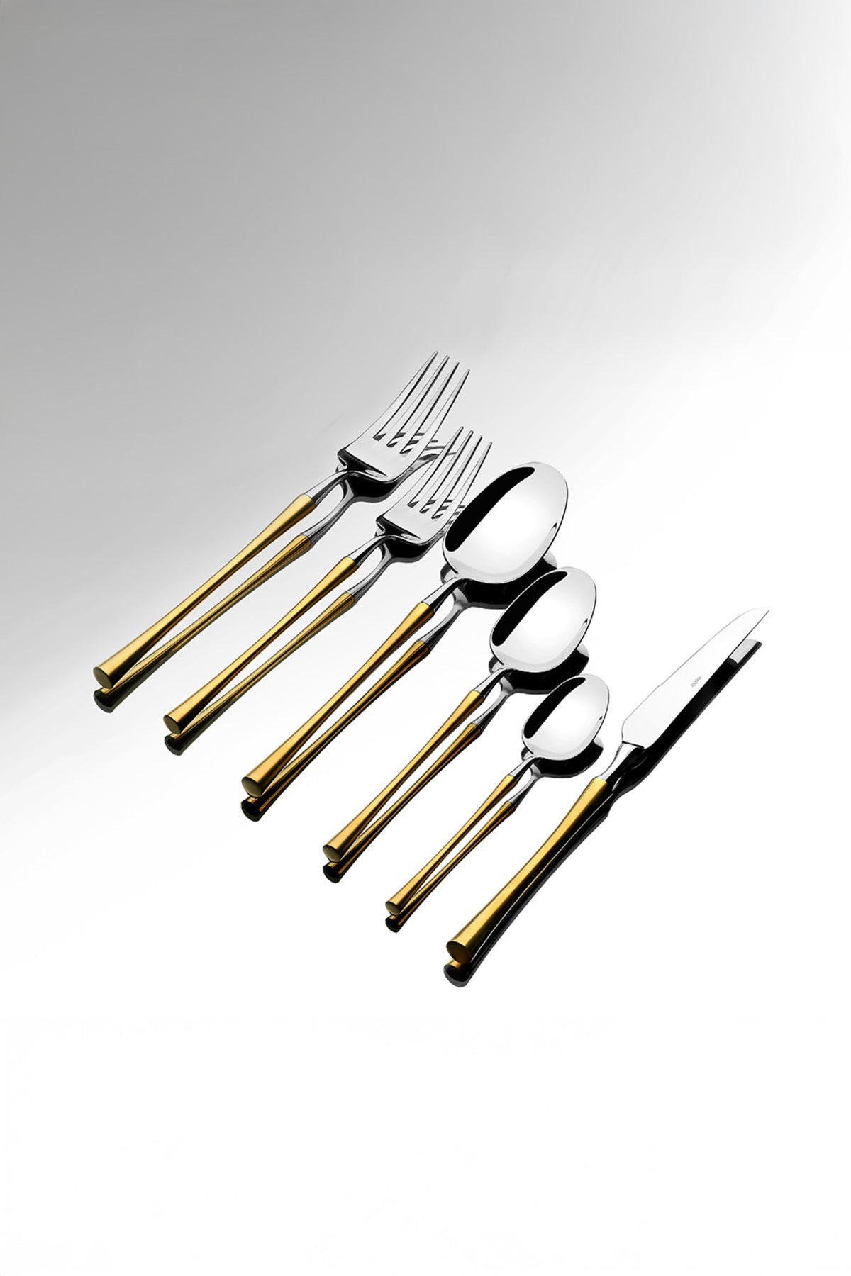 Marbella Gold Plain 12 Person 72 Piece Boxed Cutlery Set
