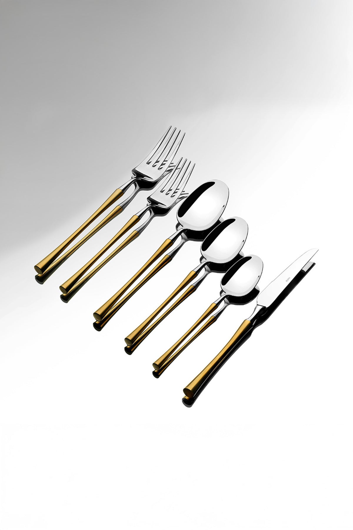 Marbella Gold Satin 12 Person 72 Piece Boxed Cutlery Set