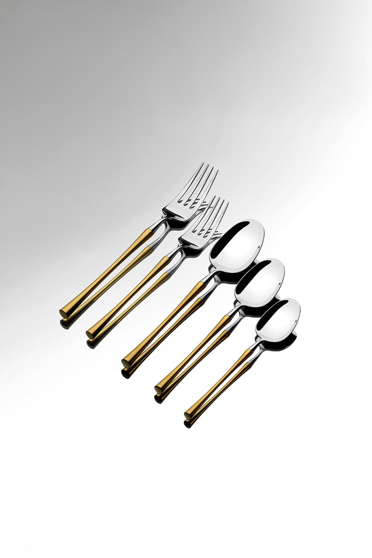 Marbella Gold Satin 36 Piece Boxed Cutlery Set for 6 People