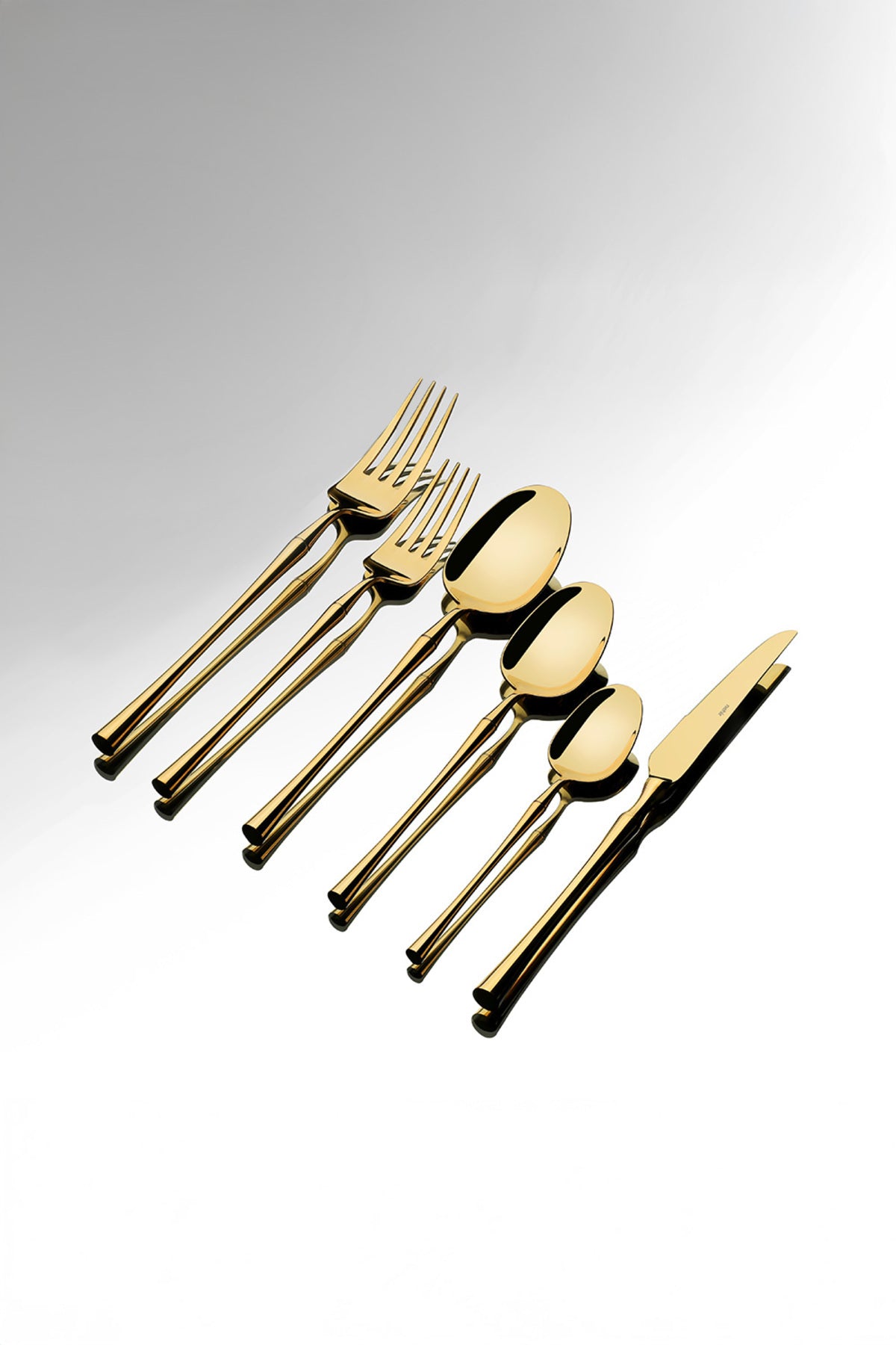 Marbella Full Gold 36 Piece Boxed Cutlery Set for 6 People