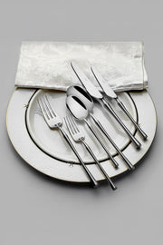Marbella Satin 12 Person 84 Piece Cutlery Set with Leather Box
