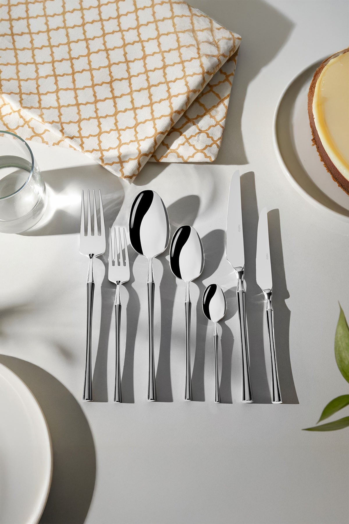 Marbella Satin 12 Person 84 Piece Boxed Cutlery Set