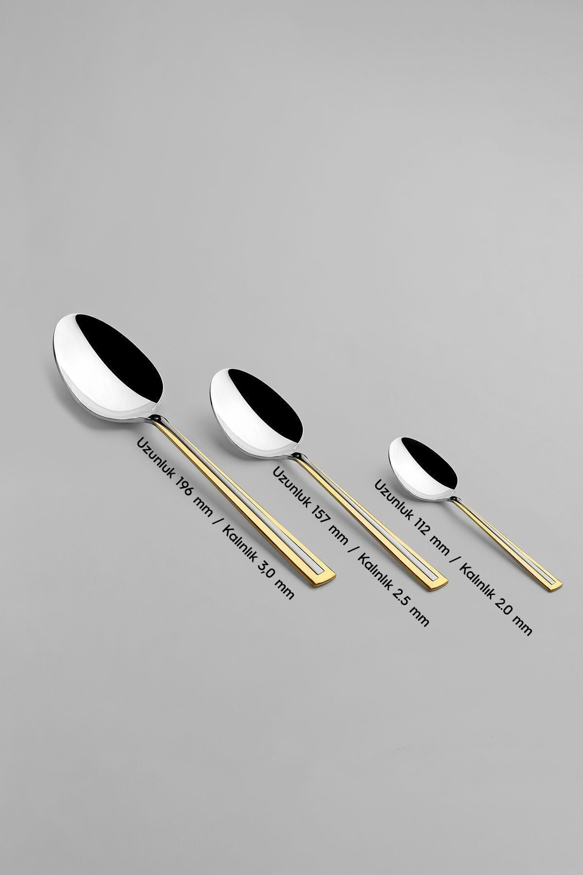 Milano Gold Satin 12 Person 89 Piece Cutlery Set with Leather Box