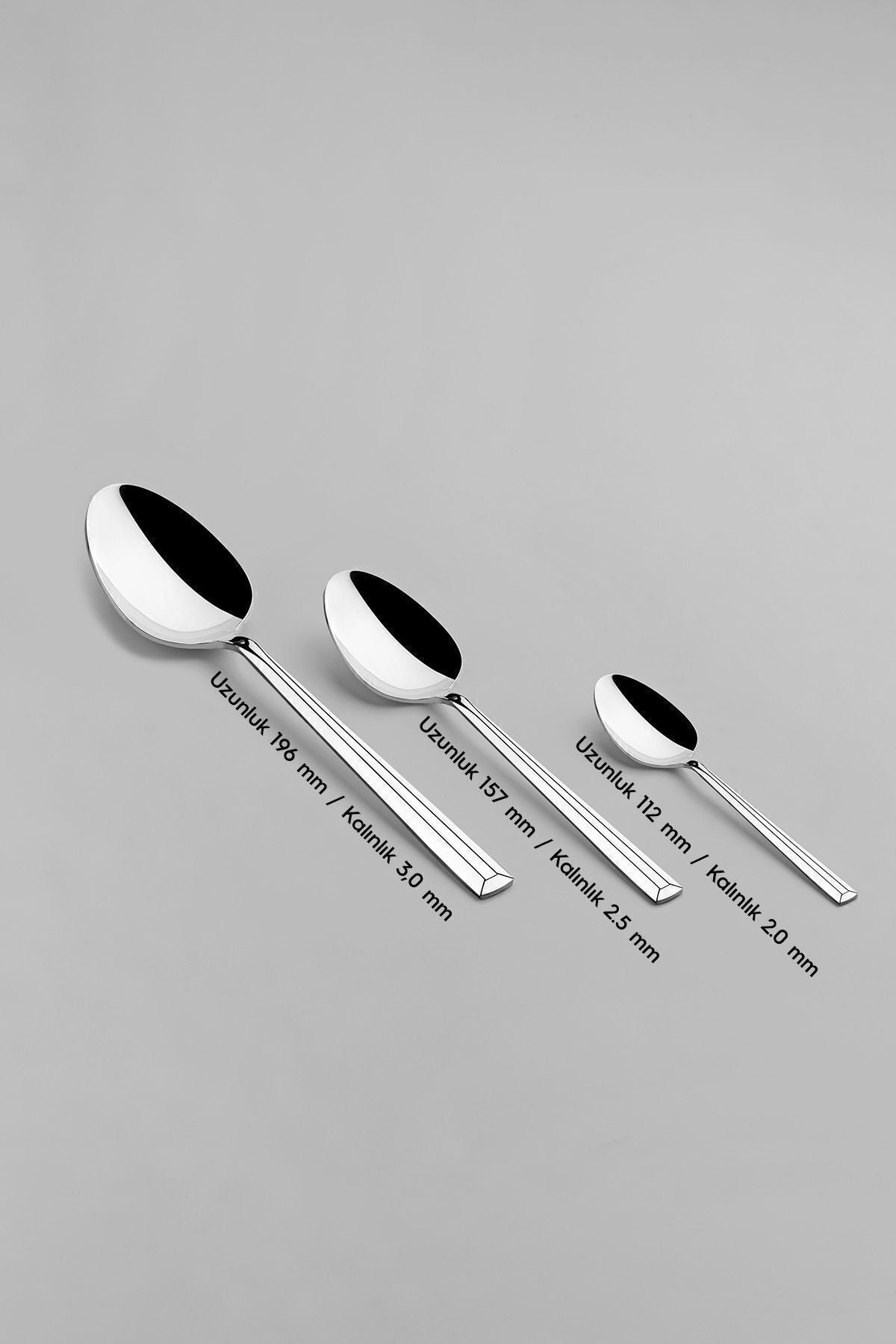 Milano Plain 60-Piece Boxed Cutlery Set for 12 People