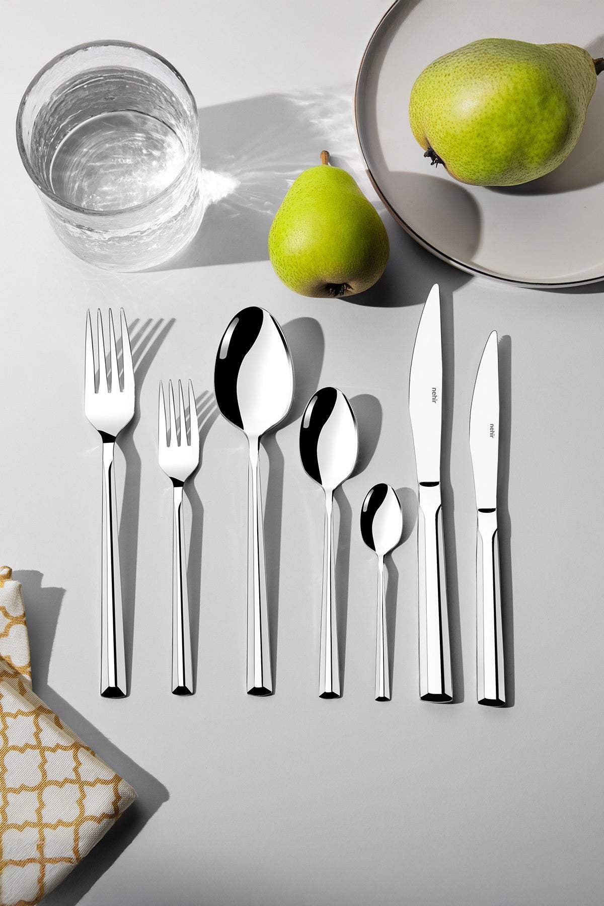 Milano Plain 12 Person 89 Piece Boxed Cutlery Set