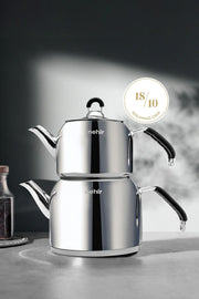 Modern Midi Medium Size 1-2 Lt. Stainless Steel Teapot Set