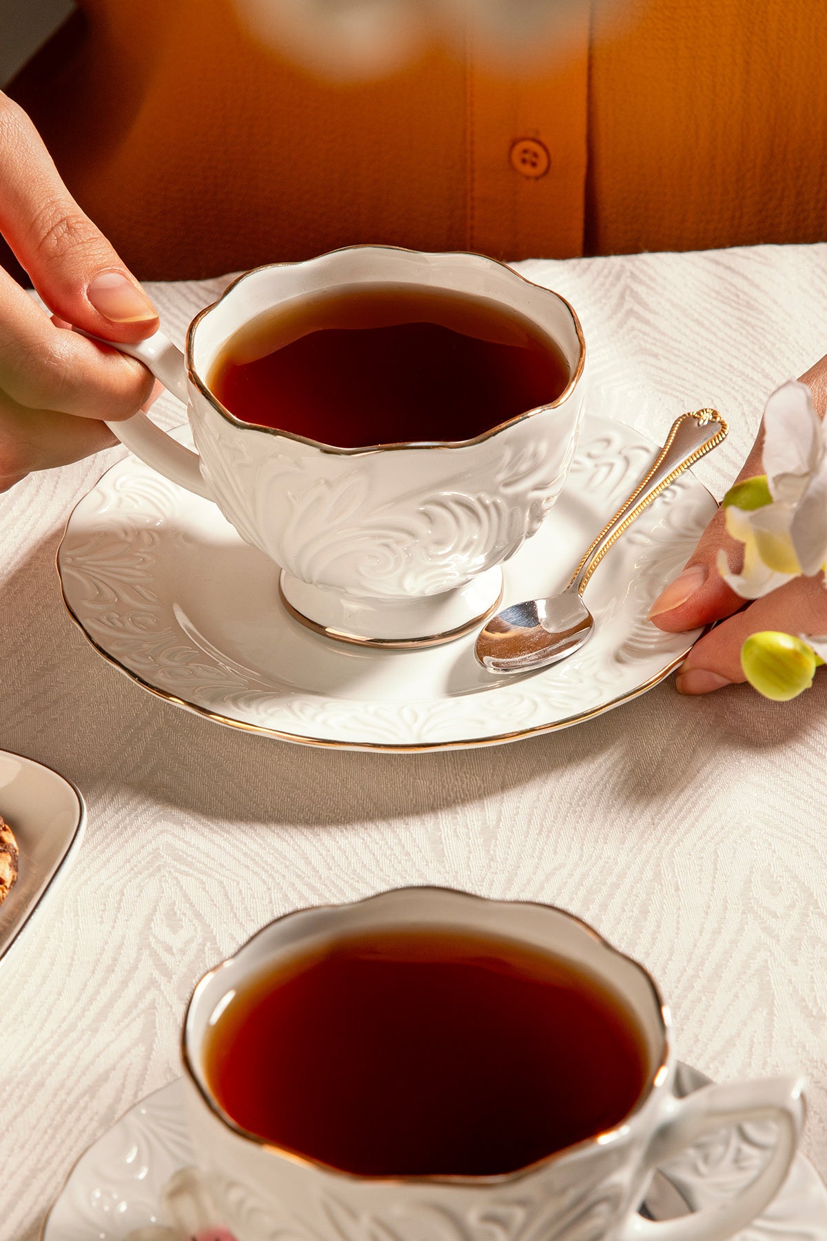 Nazenin 12 Piece Porcelain Teacup Set