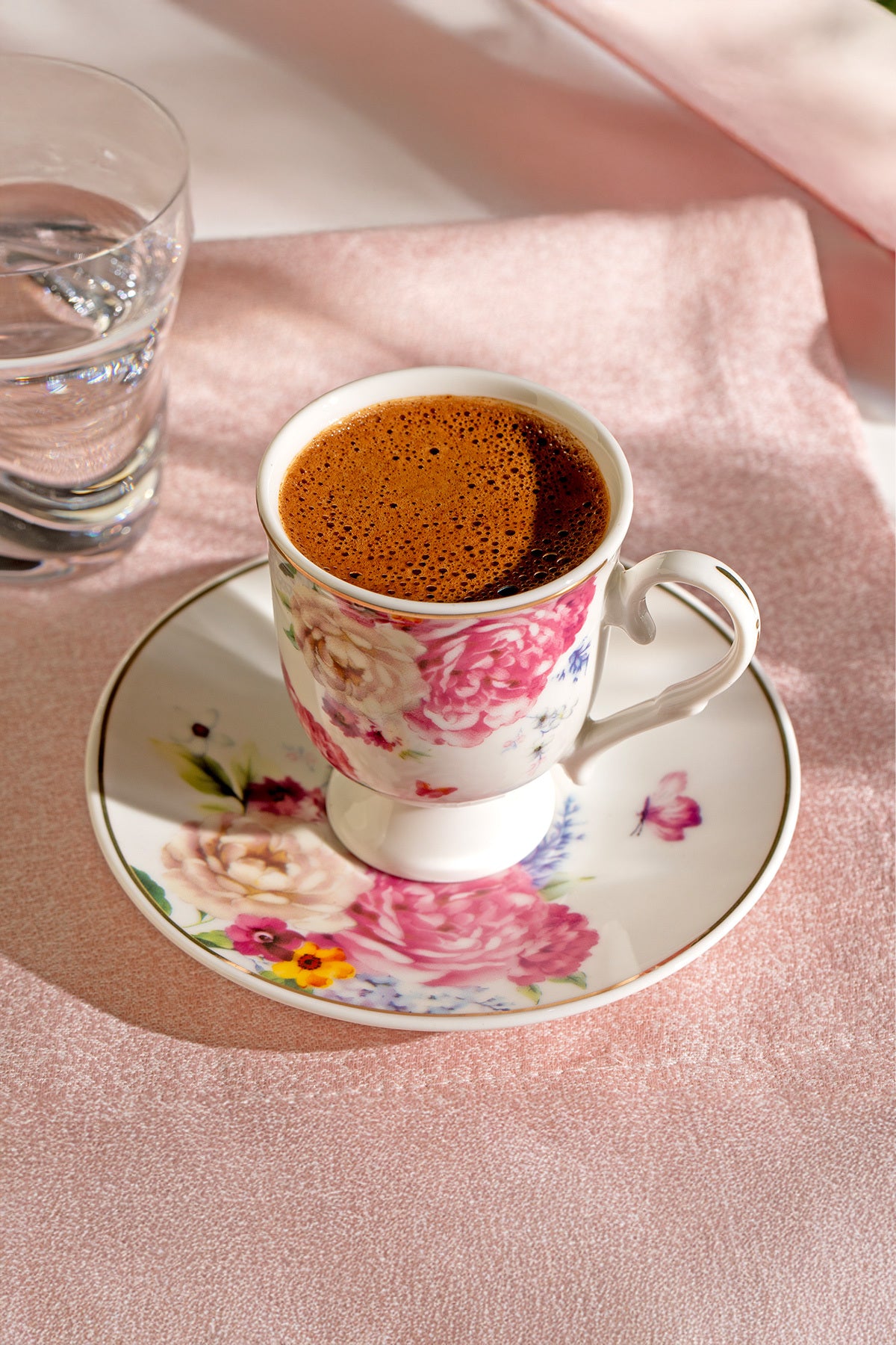Öykü 12-Piece Porcelain Coffee Cup Set for 6 People