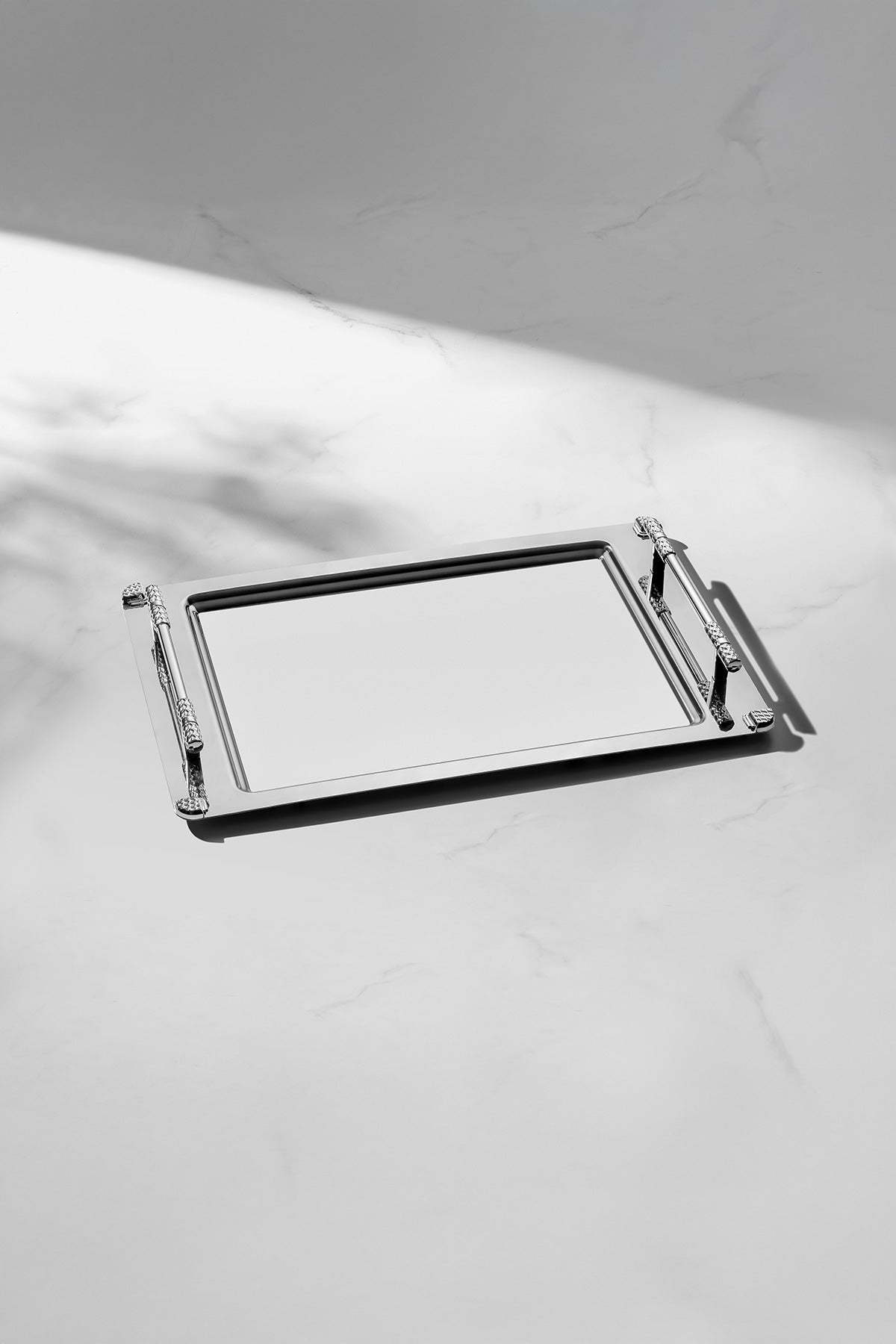 Paris Satin 2-Piece Steel Tray Set