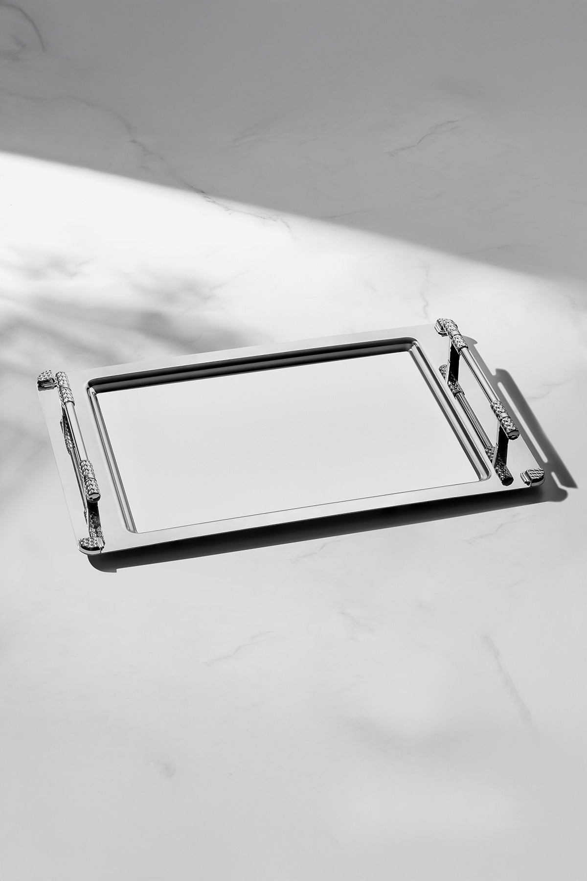 Paris Satin Steel Tea Tray