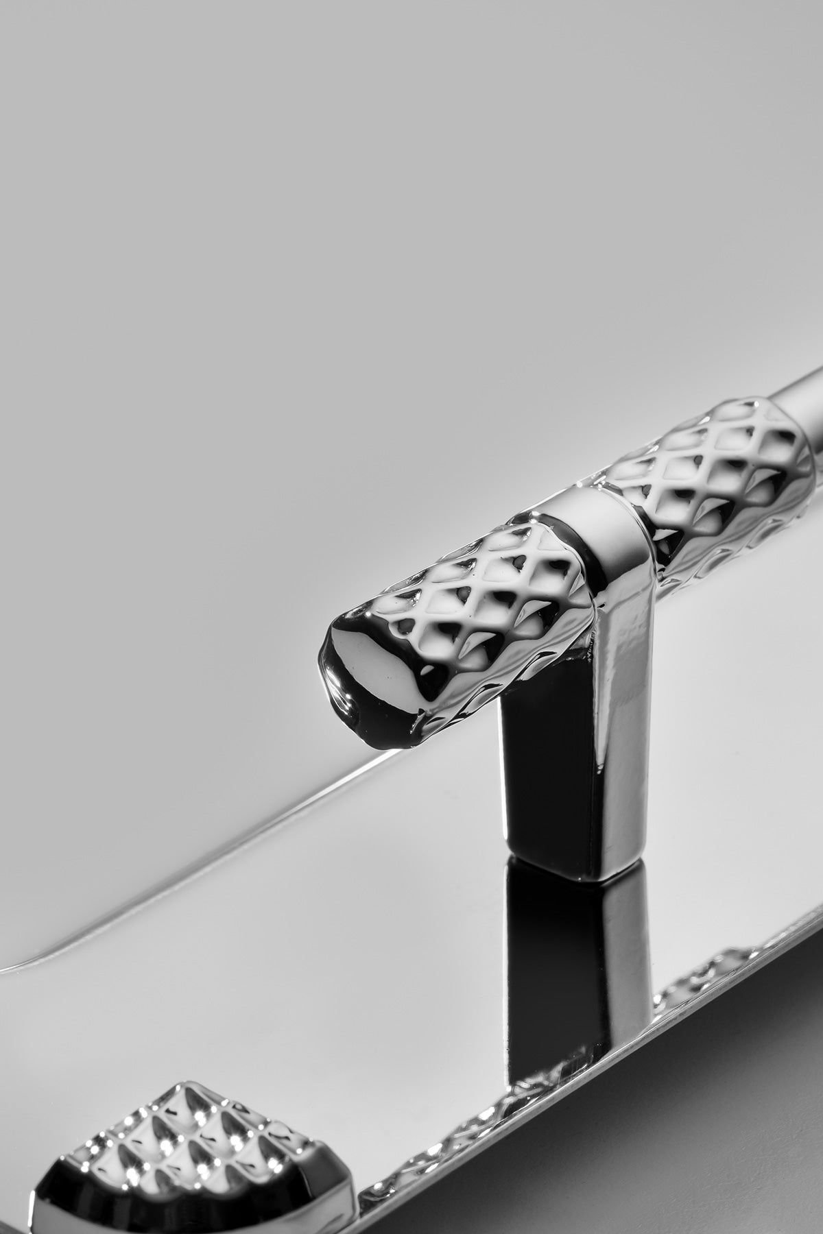 Paris Saten Çelik Çay Tepsi