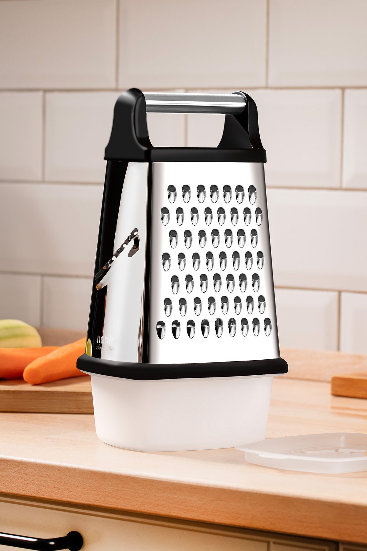 Stainless Steel Oval Bowl Grater