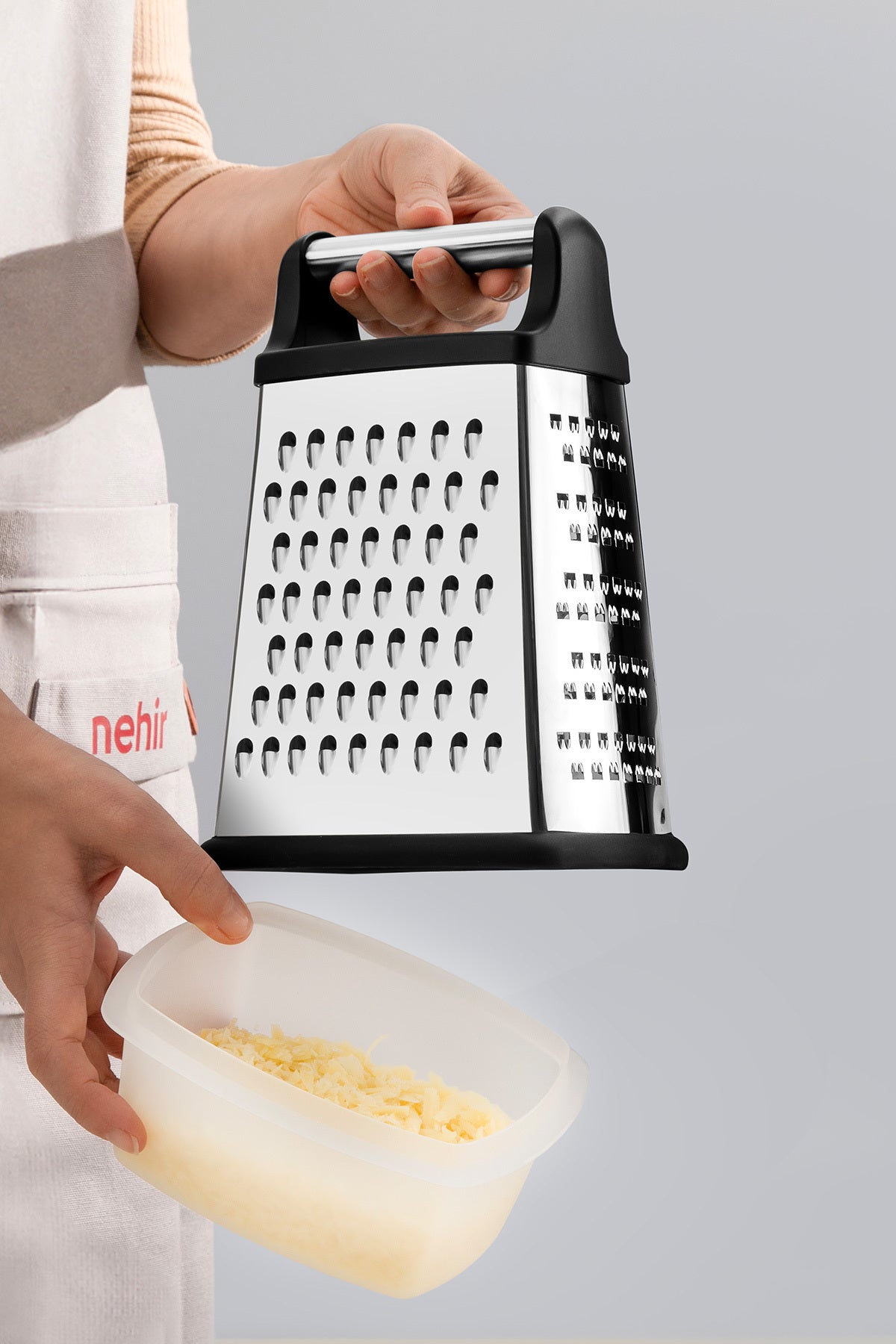Stainless Steel Oval Bowl Grater
