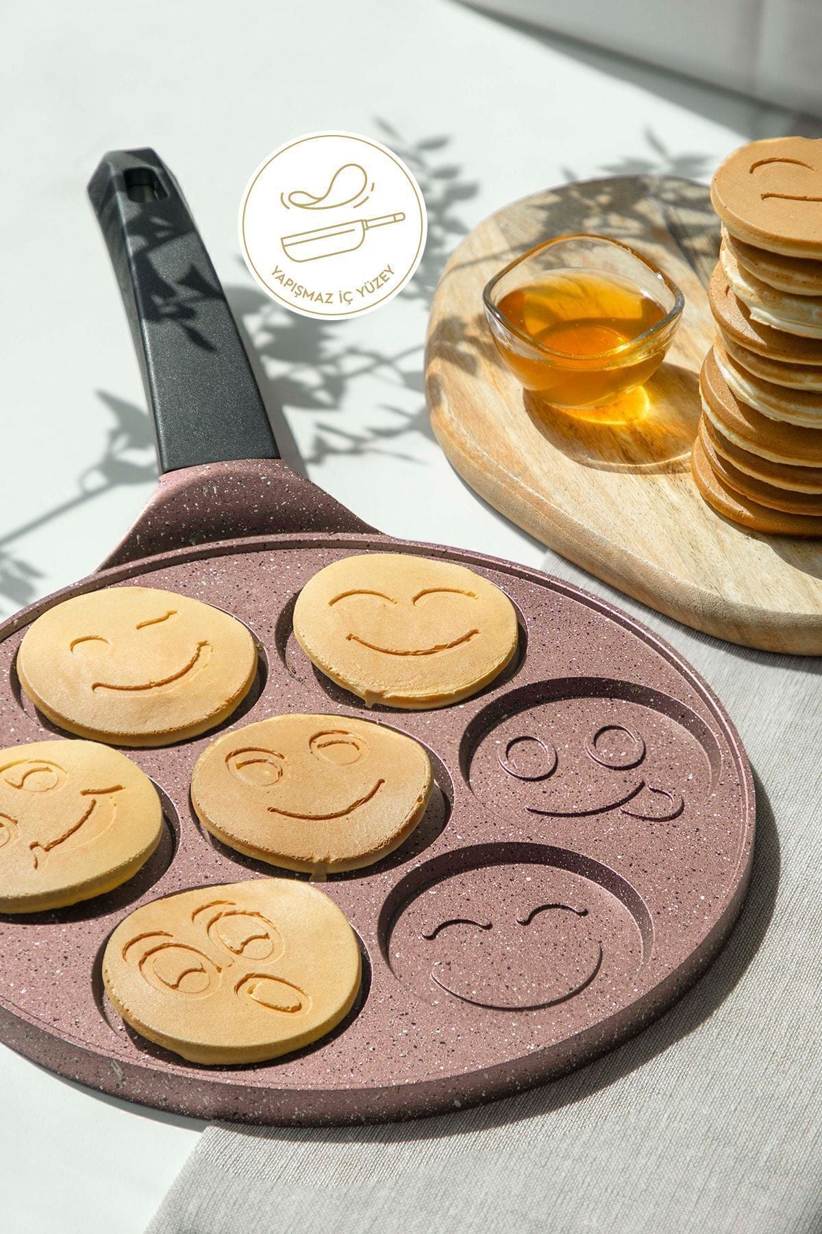 Rose Gold Aluminum Casting 27 cm Crepe Pan