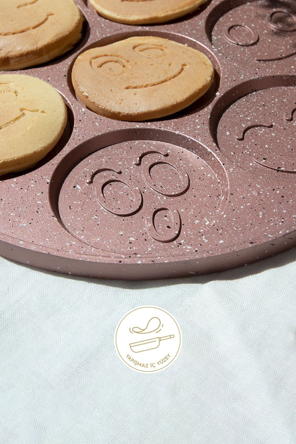 Rose Gold Aluminum Casting 27 cm Crepe Pan