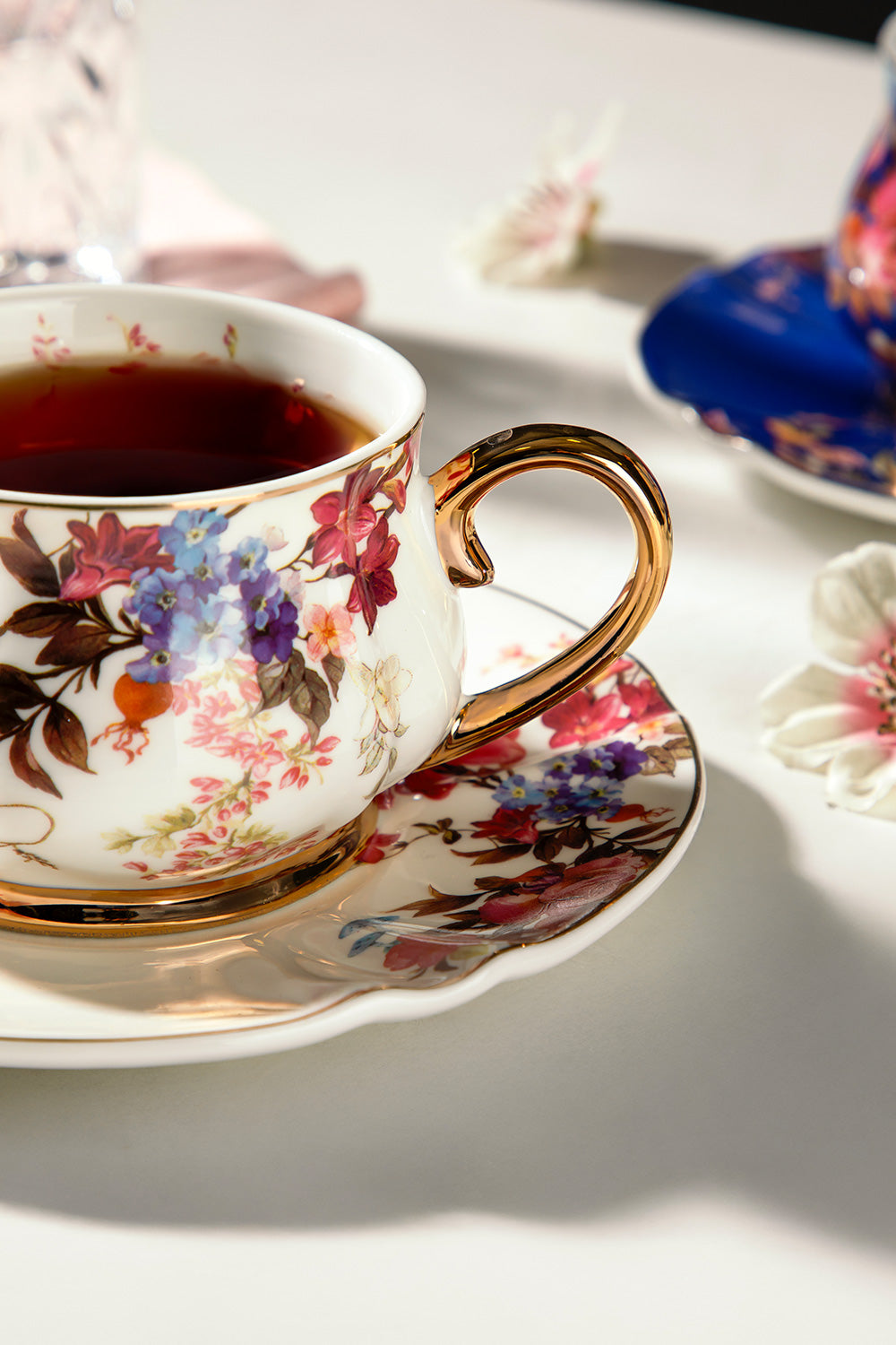 Rossella 6 Kişilik 12 Parça Porselen Çay Fincan Takımı