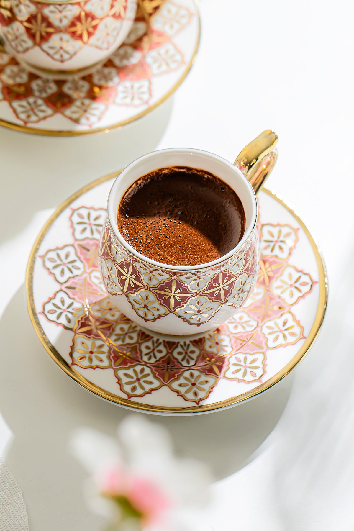 Rüya 6 Kişilik 12 Parça Porselen Kahve Fincan Takımı