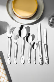 Safir Sade 12 Kişilik 89 Parça Deri Kutulu Çatal Kaşık Bıçak Takımı