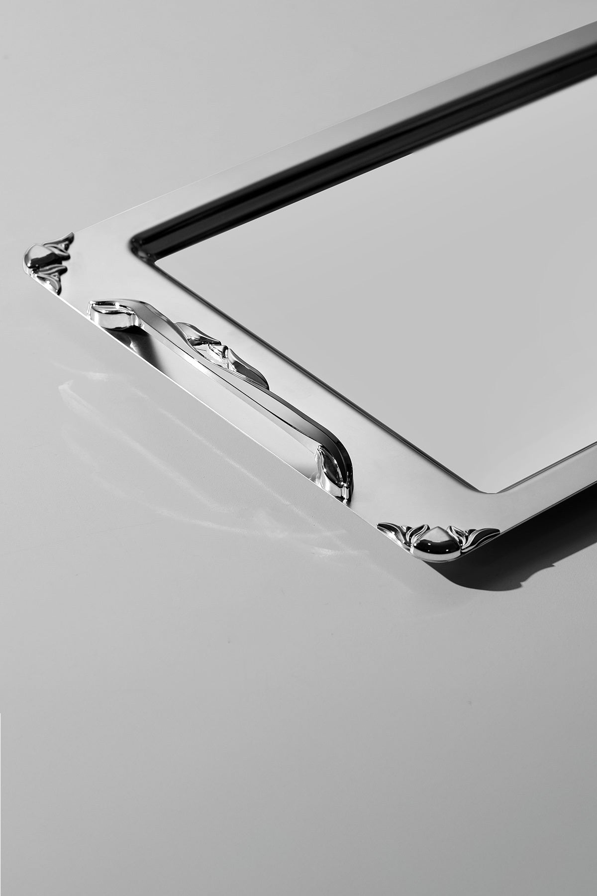 Sare Satin 2-Piece Steel Tray Set