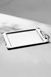 Sare Satin Steel Tea Tray