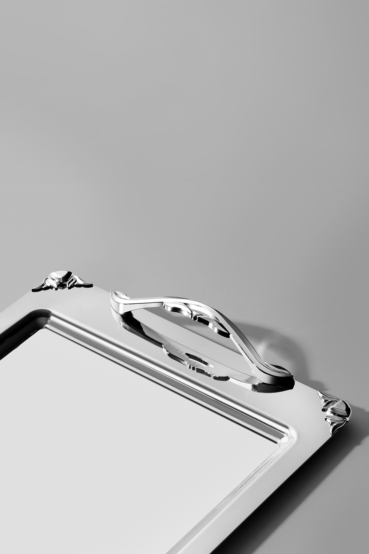 Sare Satin Steel Tea Tray