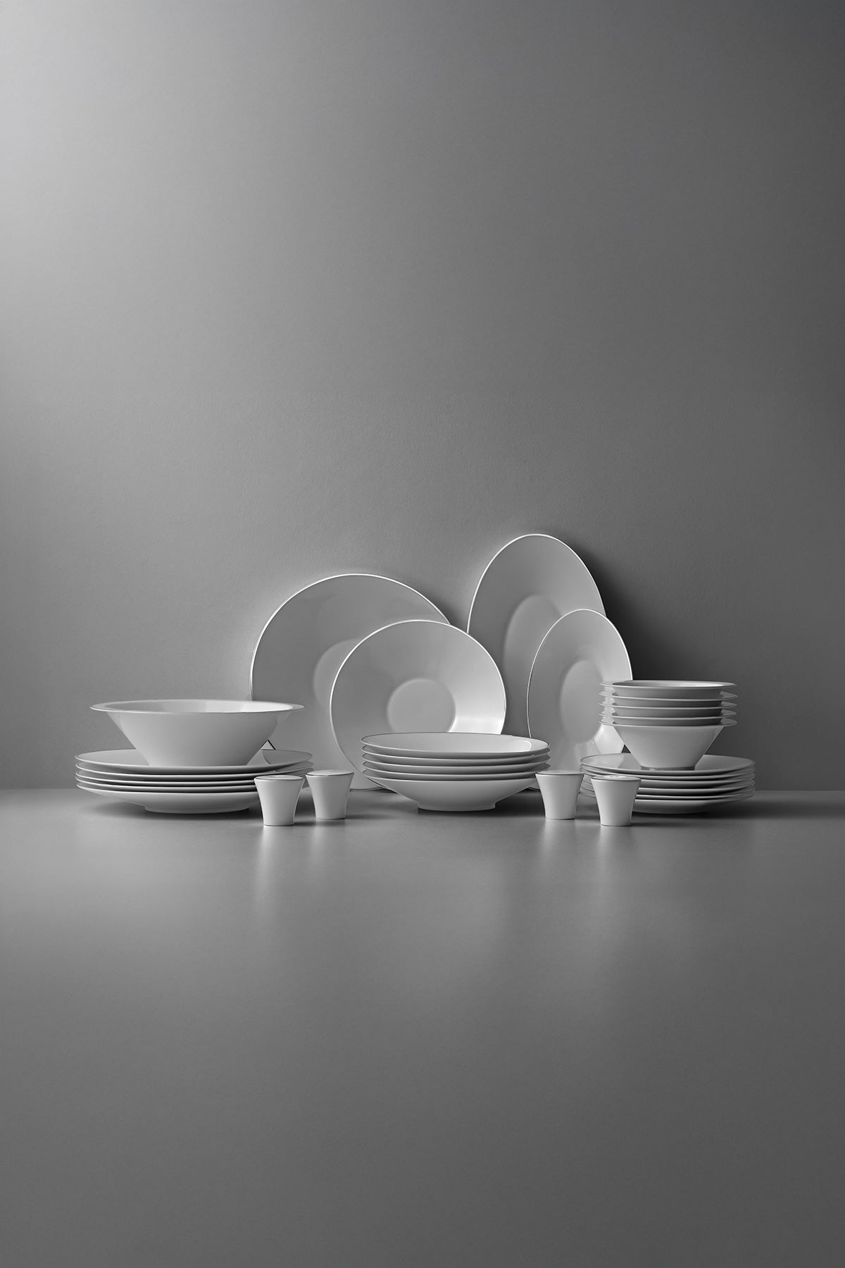 Siena Platinum Majestic 57-Piece Porcelain Dinner Set
