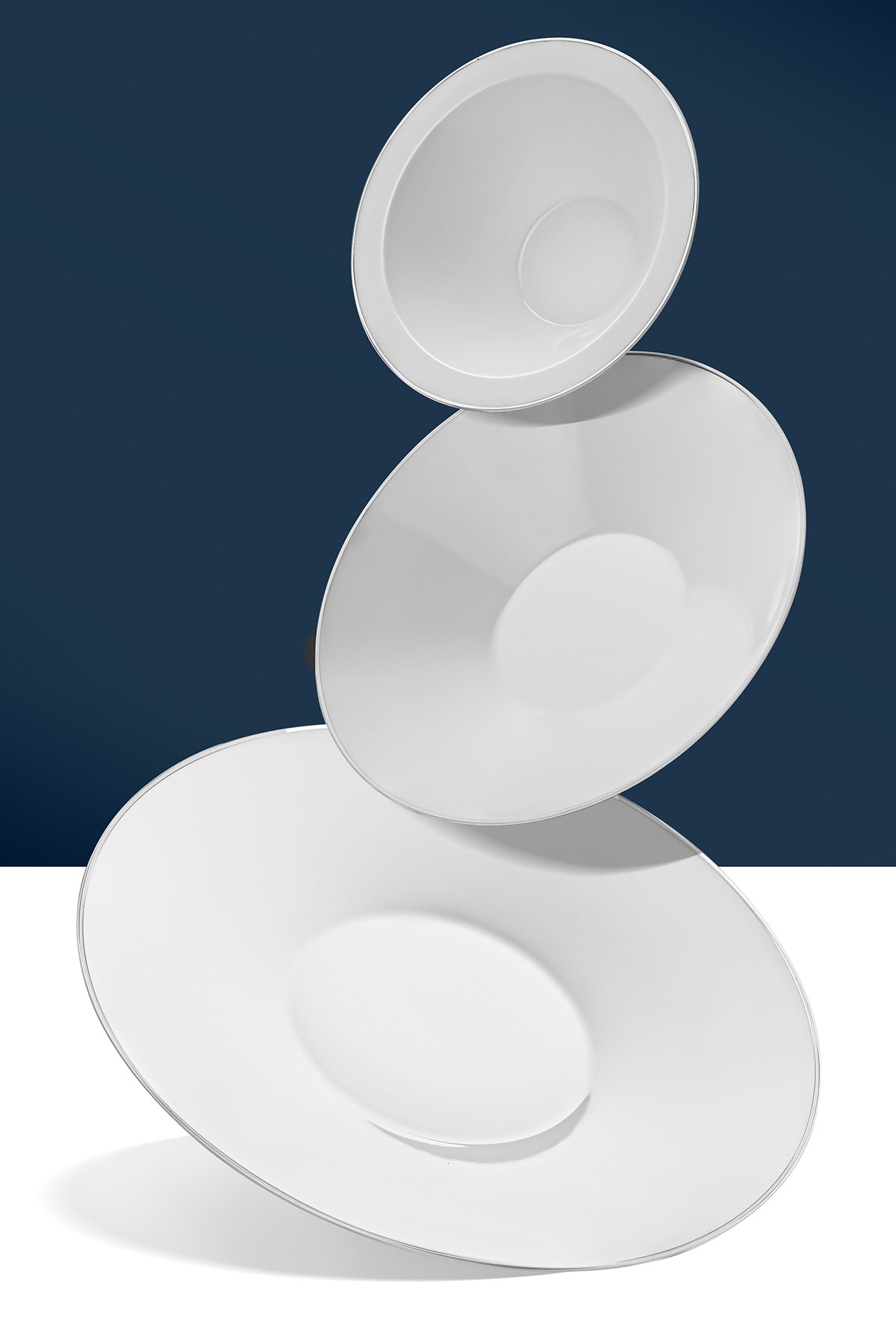 Siena Platinum Majestic 57-Piece Porcelain Dinner Set