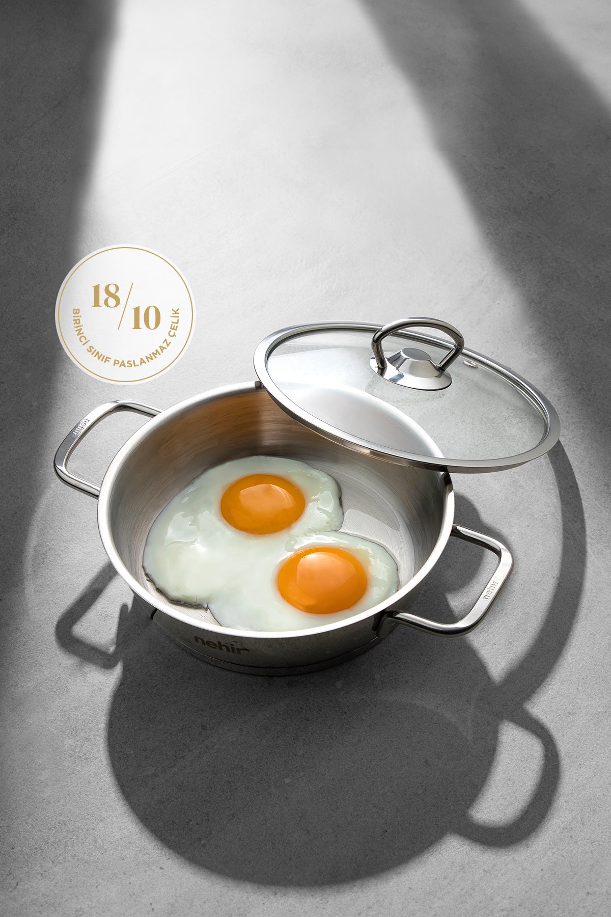 Silver 4 Parça Paslanmaz Çelik Sahan Seti (18-20 cm)