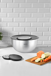 Silver Çelik 5 Parça 24 Cm Rendeli Karıştırma Kabı