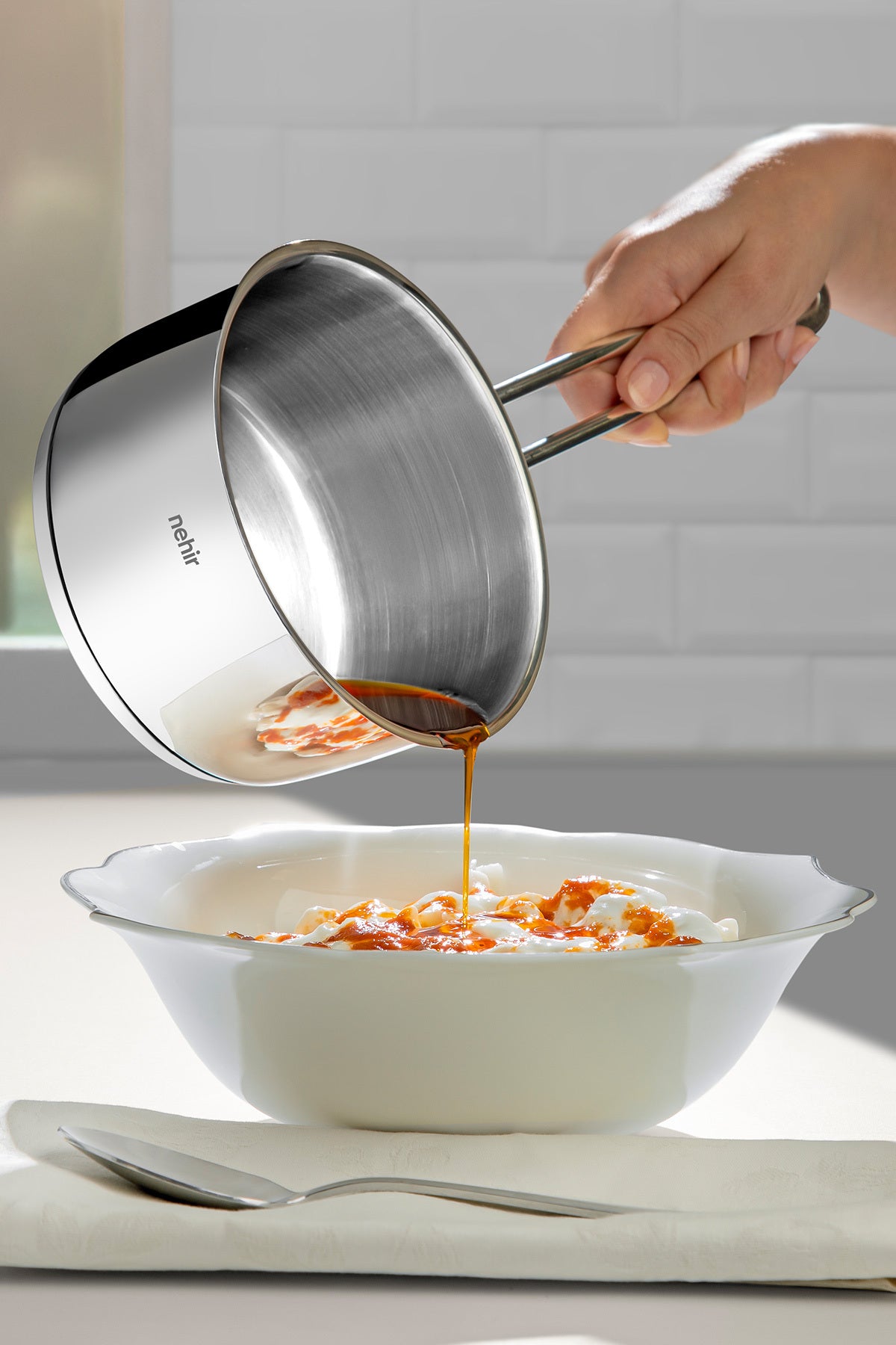 Silver Steel Sauce Bowl 12 cm Without Lid