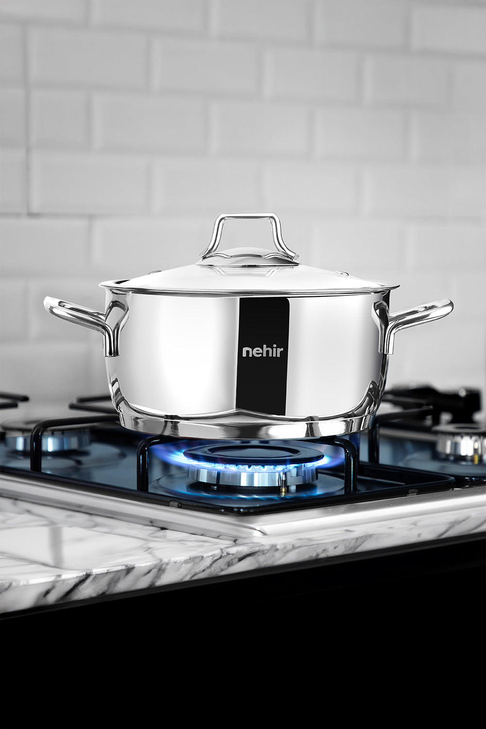 Silver Classic 8 Piece Stainless Steel Cookware Set