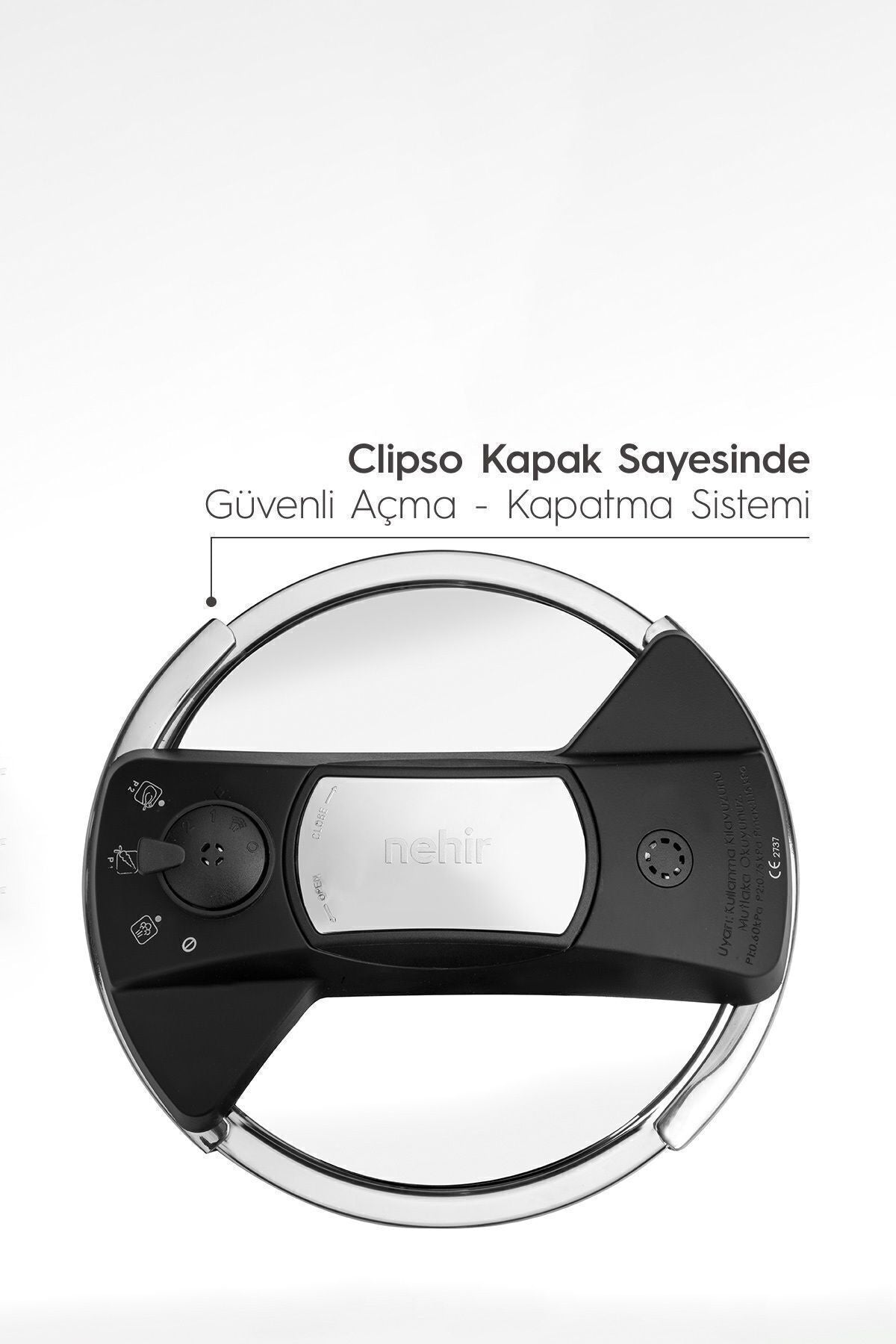 Silver Matik Paslanmaz Çelik 5 Litre Düdüklü Tencere