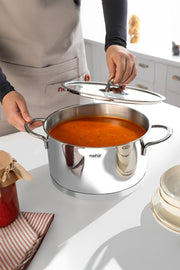 Silver Trend 24 cm Paslanmaz Çelik Derin Tencere