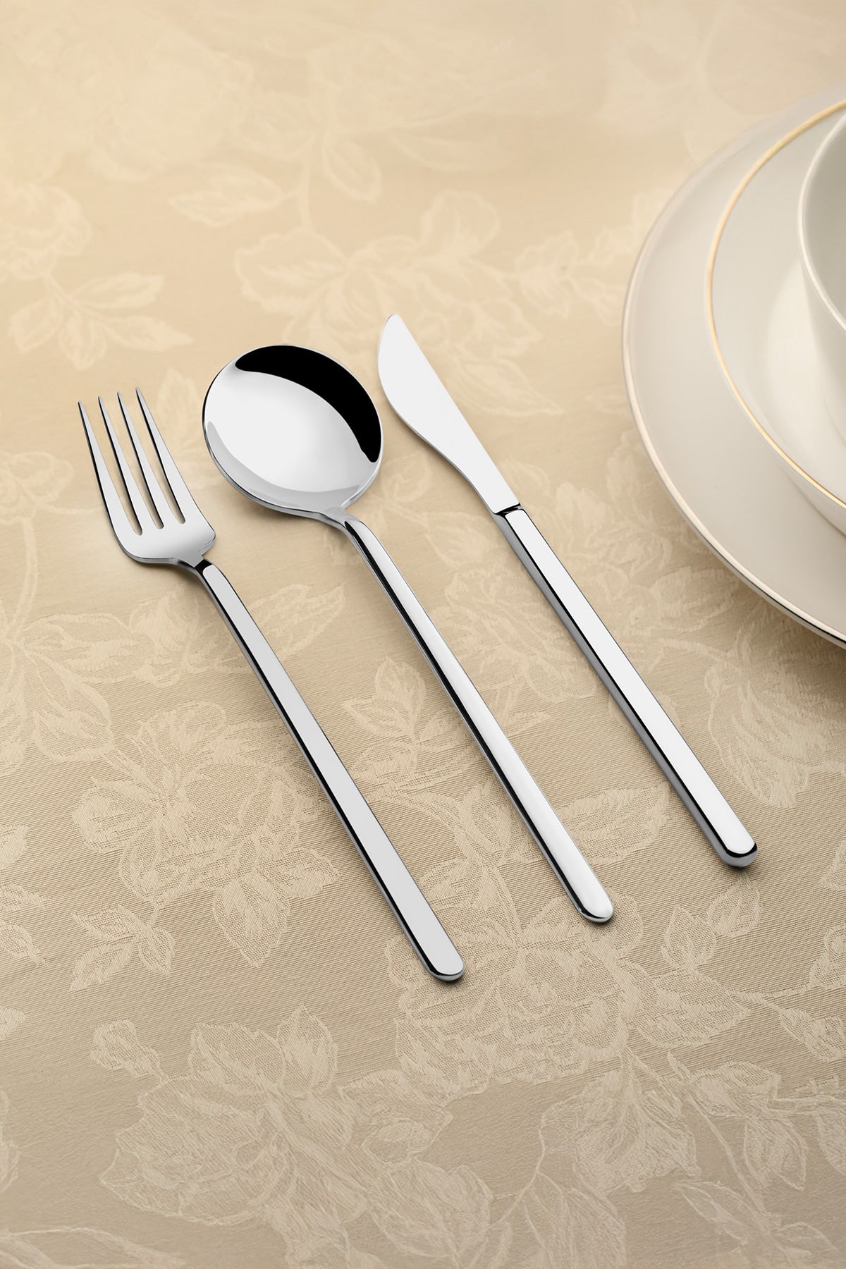 Sofia Plain 12 Person 89 Piece Boxed Cutlery Set