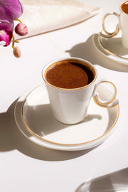 Stella 12 Piece Porcelain Coffee Cup Set for 6 People