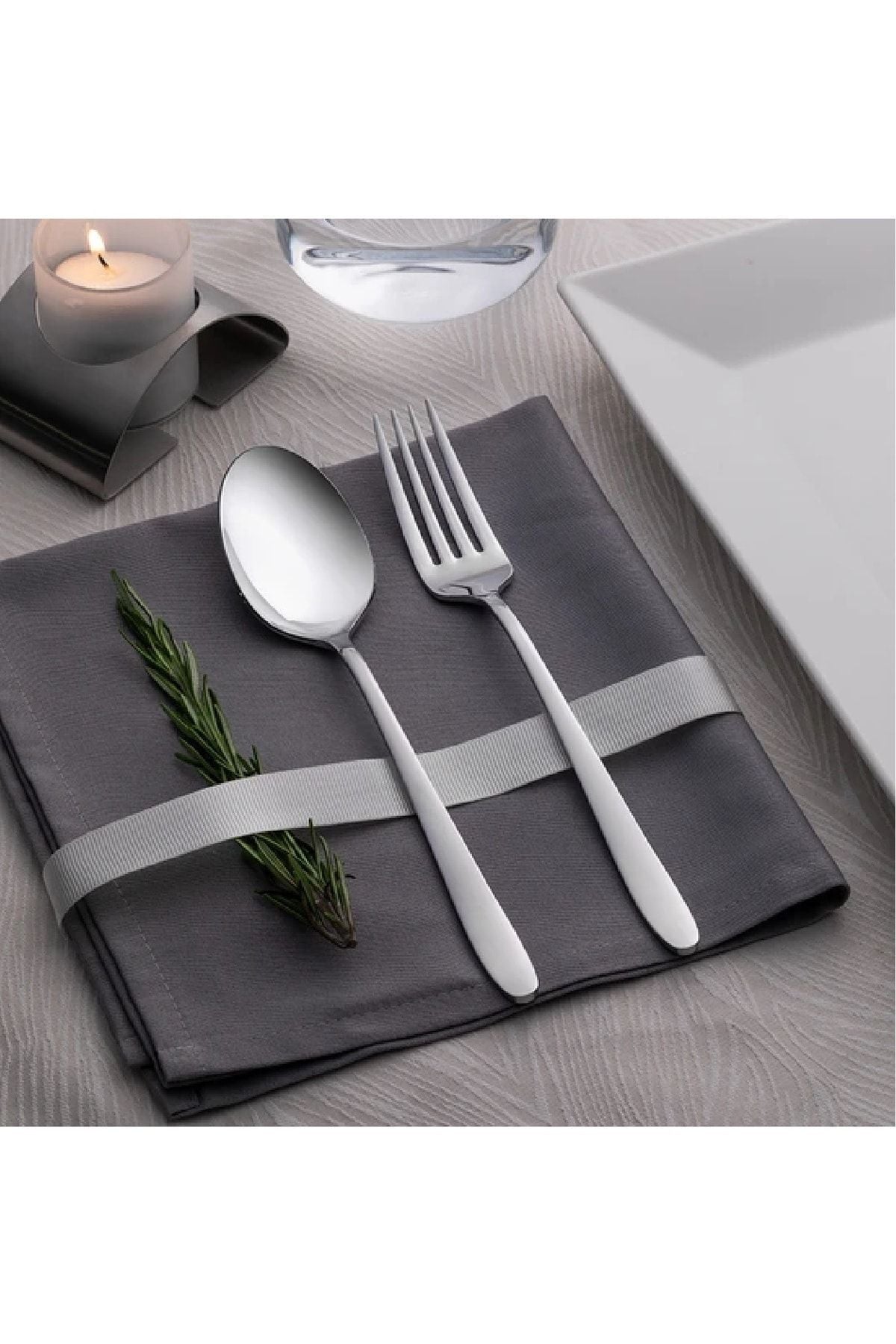 Sultan Sade 12 Kişilik 60 Parça Kutulu Çatal Kaşık Takımı