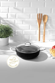 Titanium Black 28 cm Cauliflower Pot