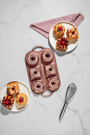 Valeria Rose Gold 6'lı Döküm Kek Kalıbı