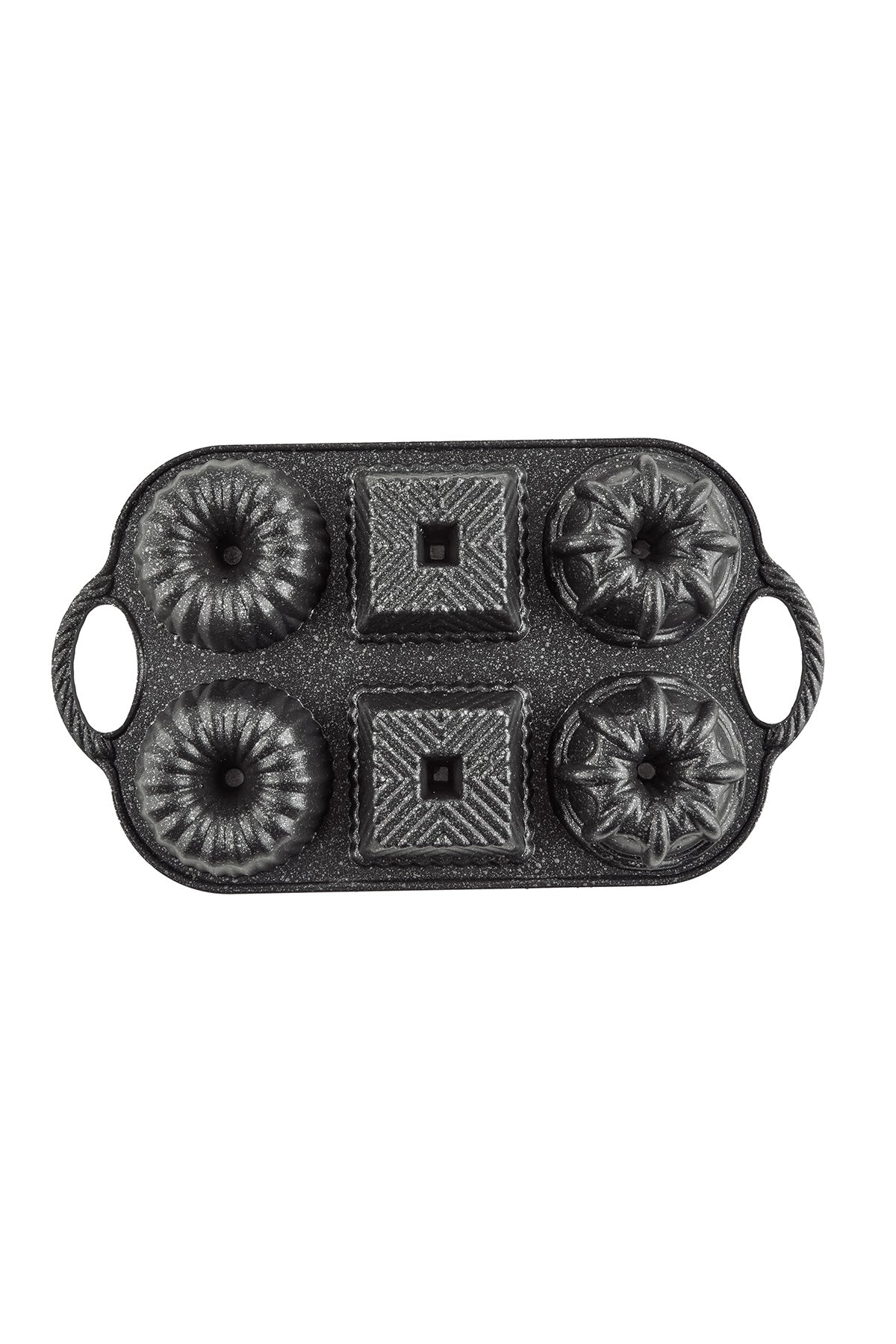 Valeria Black 6-Piece Cast Iron Cake Pan