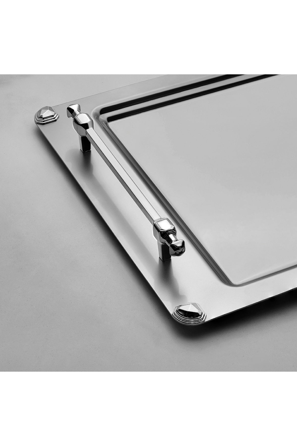 Verona Saten Çelik Çay Tepsi