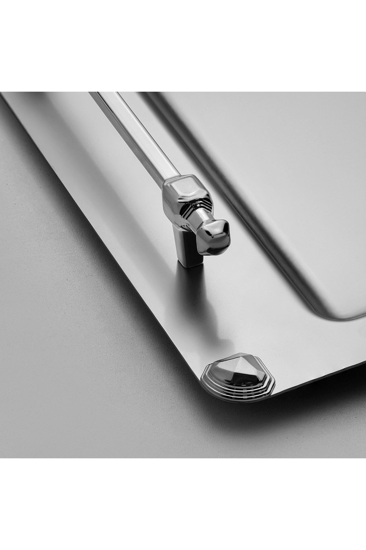 Verona Satin Steel Tea Tray